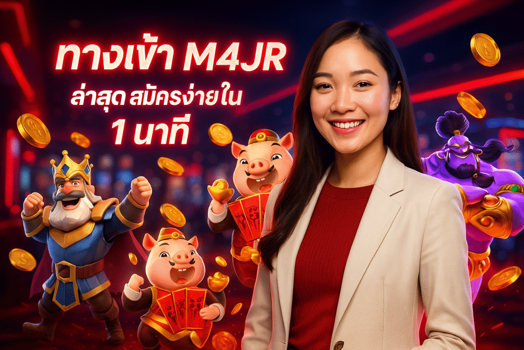 ทางเข้า M4JR ล่าสุด สมัครง่ายใน 1 นาที