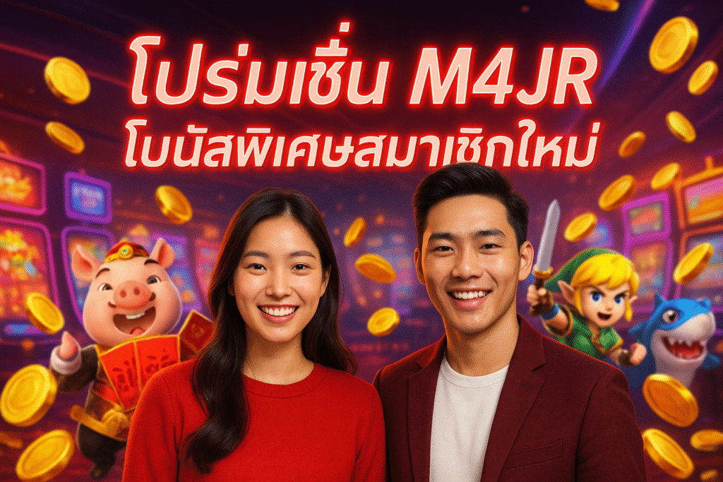 โปรโมชั่น M4JR โบนัสพิเศษสมาชิกใหม่