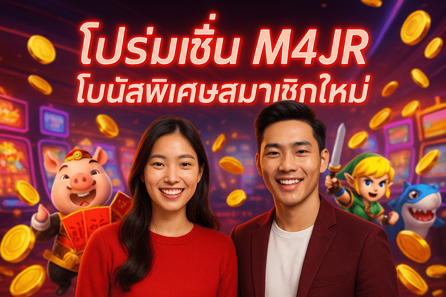 โปรโมชั่น M4JR โบนัสพิเศษสมาชิกใหม่