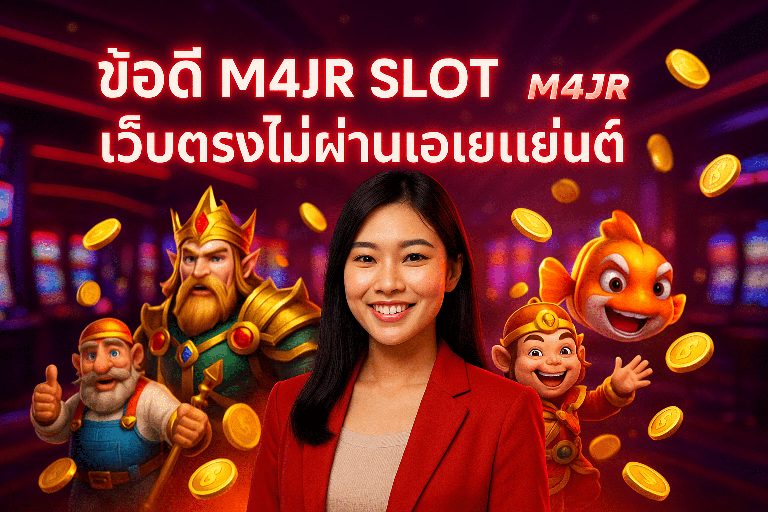 ข้อดี M4JR SLOT เว็บตรงไม่ผ่านเอเย่นต์